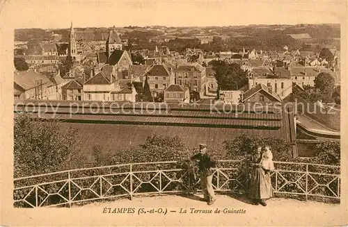 AK / Ansichtskarte Etampes Terrasse de Guinette Etampes