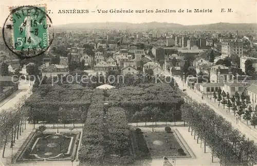 AK / Ansichtskarte Asnieres sur Seine Jardins de la Mairie Asnieres sur Seine