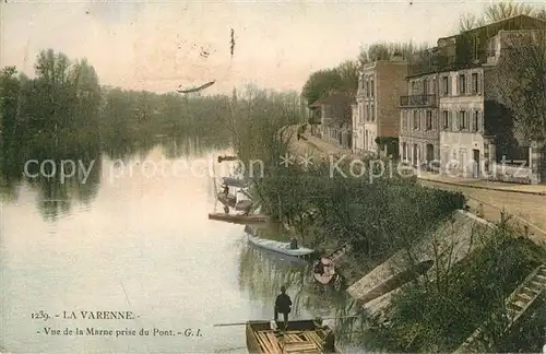 AK / Ansichtskarte La_Varenne Vue de la Marne prise du Pont La_Varenne