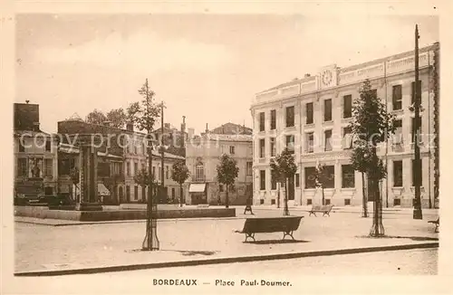 AK / Ansichtskarte Bordeaux Place Paul Doumer Bordeaux