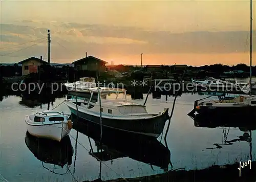 AK / Ansichtskarte Bassin_d_Arcachon Port au Crepuscule  Bassin_d_Arcachon