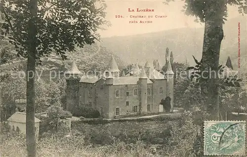 AK / Ansichtskarte Lozere_Region Chateau du Champ pres Altier Lozere Region