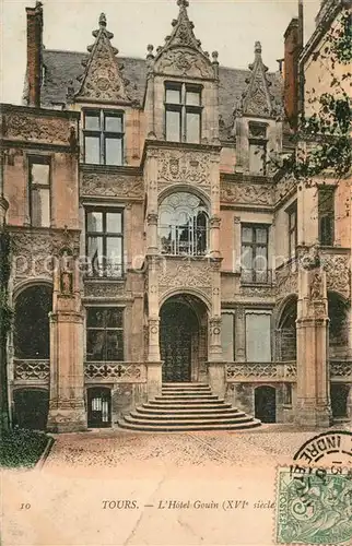 AK / Ansichtskarte Tours_Indre et Loire Hotel Gouin Tours Indre et Loire