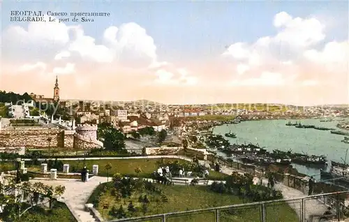 AK / Ansichtskarte Belgrad Le port de Sava Belgrad