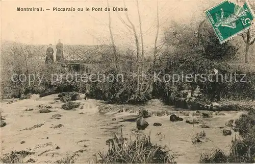 AK / Ansichtskarte Montmirail_Marne Piccaraio ou le Pont du Diable Montmirail Marne