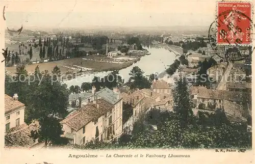 AK / Ansichtskarte Angouleme La Charente et le Faubourg Lhoumeau Angouleme