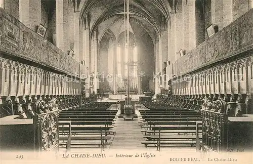 AK / Ansichtskarte La_Chaise Dieu Interieur de l Eglise La_Chaise Dieu