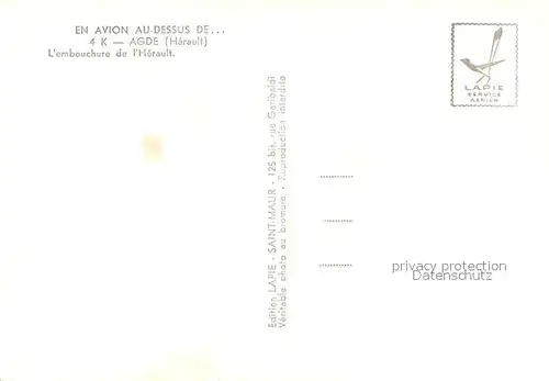 AK / Ansichtskarte Agde Embouchure de lHerault Vue aerienne Agde