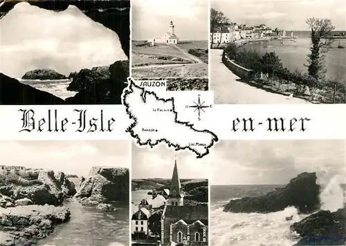 AK / Ansichtskarte Sauzon Belle Isle en Mer Vue partielle Sauzon