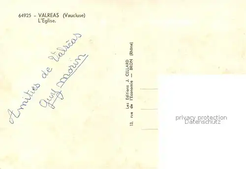 AK / Ansichtskarte Valreas Eglise Valreas