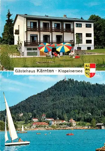 AK / Ansichtskarte Unterburg_Klopeinersee G?stehaus K?rnten  Unterburg Klopeinersee
