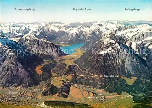 AK / Ansichtskarte Achensee Achenseegebiet Alpen Fliegeraufnahme Achensee