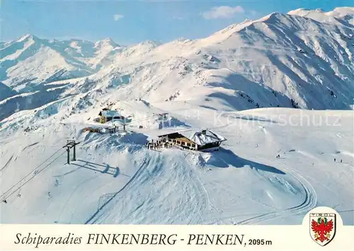 AK / Ansichtskarte Finkenberg_Tirol Bergrestaurant Penkentenne Schiparadies Finkenberg Penken Zillertaler Alpen Fliegeraufnahme Finkenberg Tirol