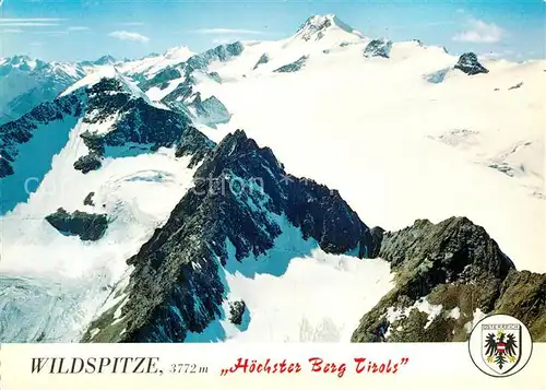 AK / Ansichtskarte Wildspitze Hoechster Berg Tirols Fliegeraufnahme Wildspitze
