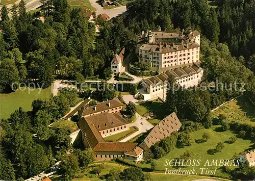 AK / Ansichtskarte Innsbruck Schloss Ambras Fliegeraufnahme Innsbruck