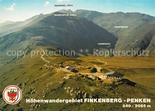 AK / Ansichtskarte Finkenberg_Tirol Hoehenwandergebiet Finkenberg Penken Restaurant Penkentenne Schizentrum Zillertal Zillertaler Alpen Fliegeraufnahme Finkenberg Tirol