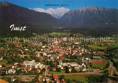 AK / Ansichtskarte Imst_Tirol mit Heiterwand Lechtaler Alpen Fliegeraufnahme Imst_Tirol