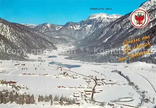 AK / Ansichtskarte St_Ulrich_Pillersee Winter  und Sommererholungsort Wintersportplatz Steinplatte Alpenpanorama Fliegeraufnahme St_Ulrich_Pillersee