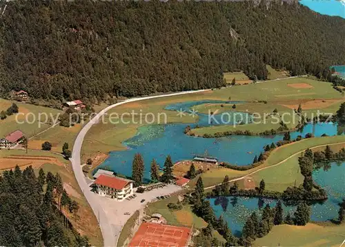 AK / Ansichtskarte Kramsach Hotel Krammsee Tennisanlage Fliegeraufnahme Kramsach