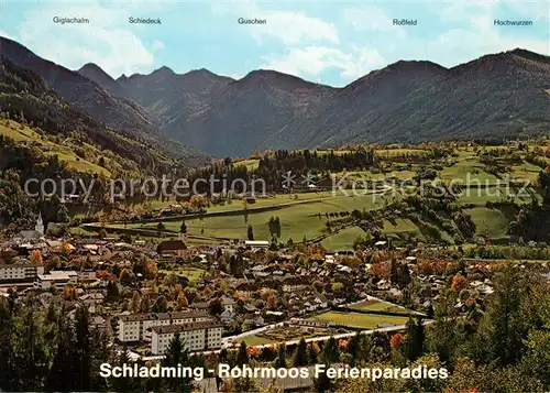 AK / Ansichtskarte Rohrmoos_Schladming Panorama Winter  und Sommererholungsgebiet Niedere Tauern Rohrmoos_Schladming