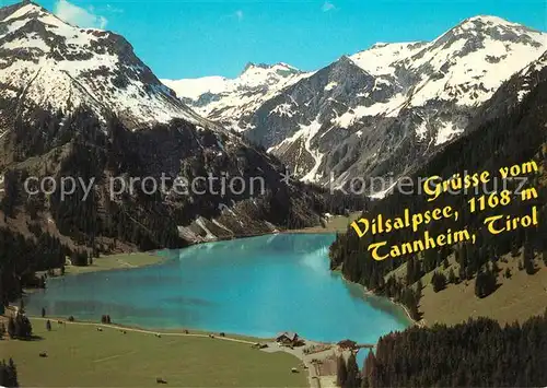 AK / Ansichtskarte Tannheim_Tirol Vilsalpsee Bergsee Alpen Fliegeraufnahme Tannheim Tirol