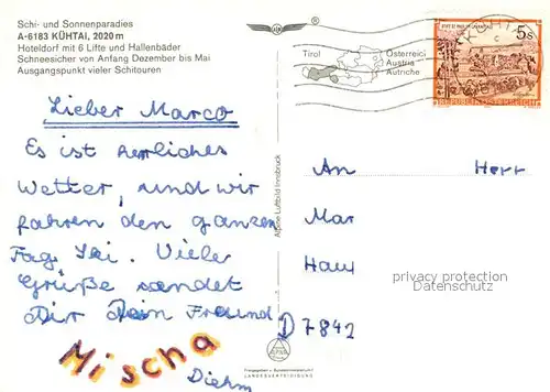 AK / Ansichtskarte Kuehtai Wintersportplatz Alpen Kuehtai