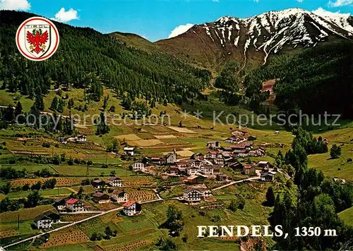 AK / Ansichtskarte Fendels Erholungsort Oberinntal Alpen Fliegeraufnahme Fendels