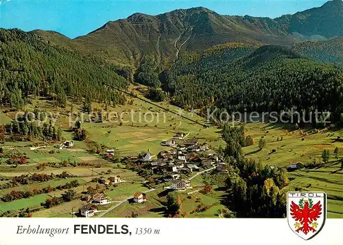 AK / Ansichtskarte Fendels Erholungsort Oberinntal Alpen Fliegeraufnahme Fendels