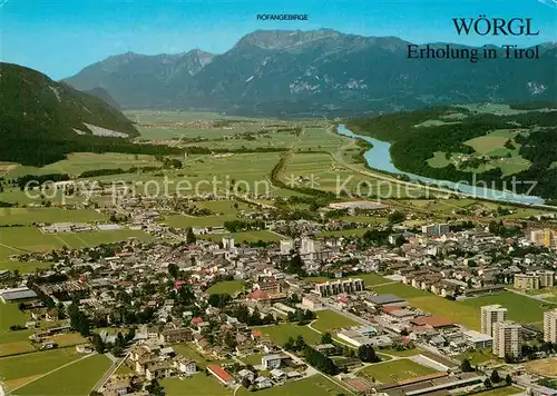 AK / Ansichtskarte Woergl_Tirol Inntal Rofangebirge Fliegeraufnahme Woergl Tirol