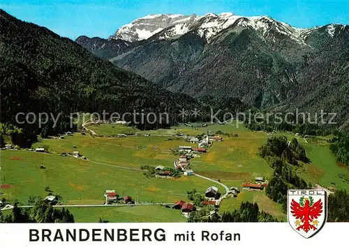 AK / Ansichtskarte Brandenberg_Tirol Gebirgsdorf Sommerfrische Rofangebirge Fliegeraufnahme Brandenberg Tirol