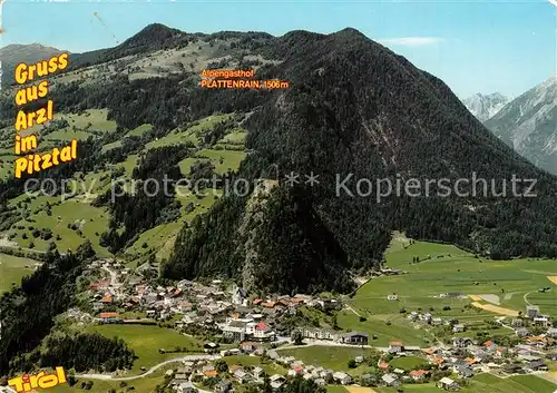 AK / Ansichtskarte Arzl_Pitztal Erholungsort Alpen Fliegeraufnahme Arzl Pitztal