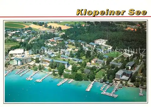 AK / Ansichtskarte Seelach_Klopeinersee Fliegeraufnahme Seelach_Klopeinersee