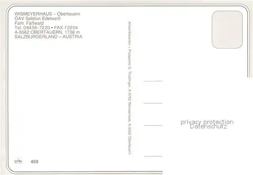 AK / Ansichtskarte Obertauern Wismeyerhaus  Obertauern