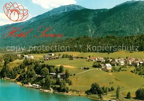AK / Ansichtskarte Passriach_Pressegger_See Hotel Seerose Fliegeraufnahme Passriach_Pressegger_See