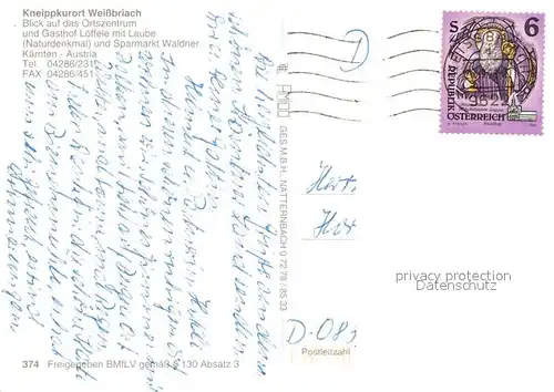 AK / Ansichtskarte Weissbriach Fliegeraufnahme Weissbriach