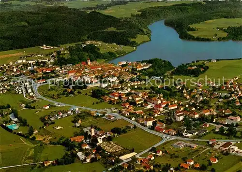 AK / Ansichtskarte Voelkermarkt Fliegeraufnahme mit Stausee Voelkermarkt