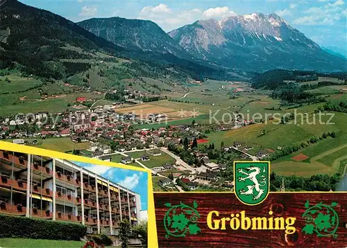 AK / Ansichtskarte Groebming_Steiermark Fliegeraufnahme Groebming_Steiermark