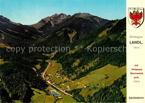 AK / Ansichtskarte Landl_Thiersee Fliegeraufnahme mit Hinterem Sonnwendjoch Landl Thiersee