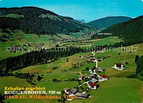 AK / Ansichtskarte Oberau_Wildschoenau_Tirol Erholungsgebiet Roggenboden Fliegeraufnahme Oberau_Wildschoenau_Tirol