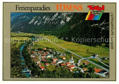 AK / Ansichtskarte Toesens_Tirol Fliegeraufnahme Toesens Tirol
