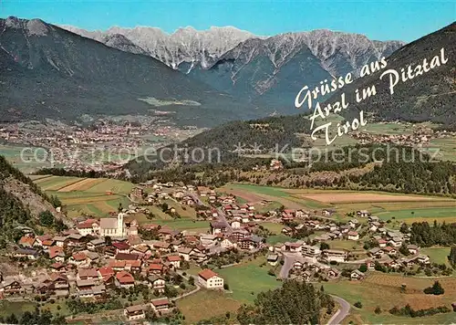 AK / Ansichtskarte Arzl_Pitztal Fliegeraufnahme Arzl Pitztal