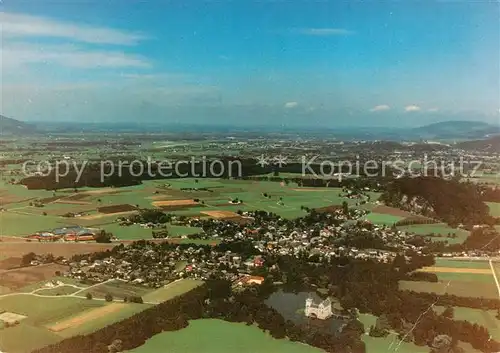 AK / Ansichtskarte Anif Fliegeraufnahme mit Romantik Hotel Schlosswirt Anif