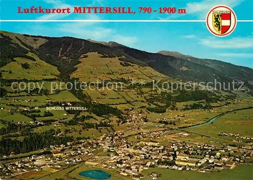AK / Ansichtskarte Mittersill_Oberpinzgau Fliegeraufnahme mit Schloss Mittersill Mittersill Oberpinzgau