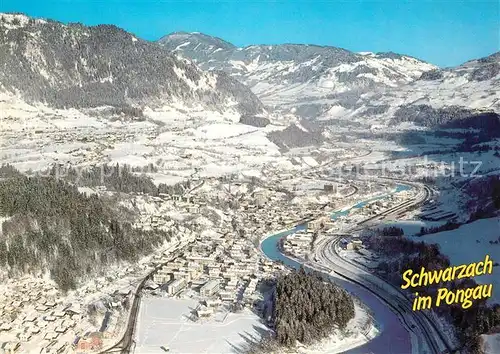 AK / Ansichtskarte Schwarzach_Pongau Fliegeraufnahme Schwarzach Pongau