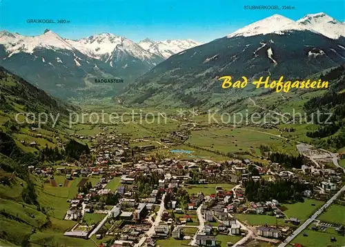 AK / Ansichtskarte Bad_Hofgastein Fliegeraufnahme mit Graukogel und Stubnerkogel Bad_Hofgastein