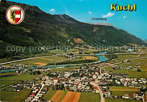 AK / Ansichtskarte Kuchl Fliegeraufnahme mit Untersberg Kuchl
