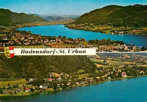 AK / Ansichtskarte Bodensdorf_Ossiacher_See Fliegeraufnahme mit Bodensdorf Bodensdorf_Ossiacher_See