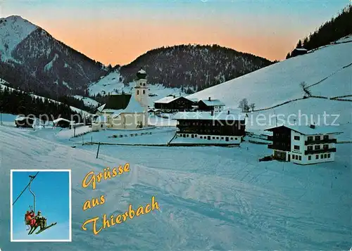 AK / Ansichtskarte Thierbach_Wildschoenau mit Gratlspitze Thierbach Wildschoenau