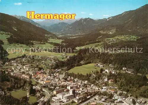 AK / Ansichtskarte Hermagor_Kaernten Fliegeraufnahme mit Gitschtal  Hermagor Kaernten