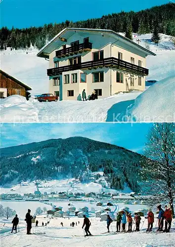 AK / Ansichtskarte Eben_Pongau Pension Edthof Skipiste Eben Pongau